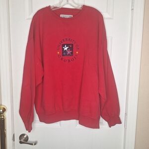 Gear For Sports Red University of Okoboji Men's Crewneck Sweatshirt Size XL